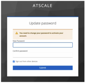 AtScale - Update Password